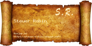 Steuer Robin névjegykártya